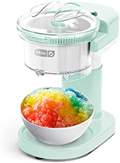 Dash DSIM100GBAQ02 Shaved Ice Maker + Slushie Machine with Stainless Steel Blades for Snow Cone, Margarita + Frozen Cocktails, Organic, Sugar Free, Flavored Healthy Snacks for Kids & Adults, Aqua