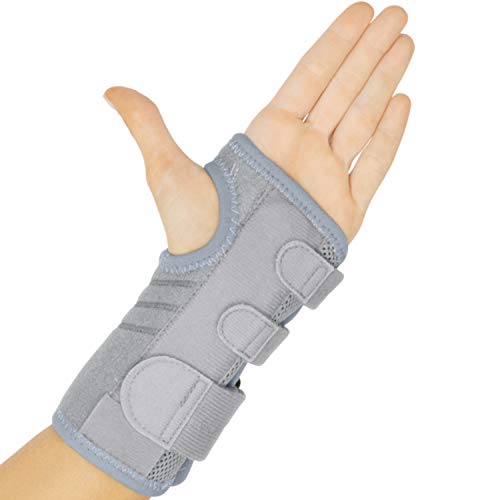 Vive Carpal Tunnel Wrist Brace (Left or Right) - Arm Compression Hand Support Splint - for Men, Women, Kids, Bowling, Tendonitis, Arthritis, Athletic Pain, Sports, Golf - Universal Adjustable Fit