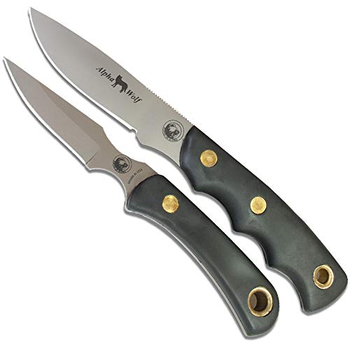 Knives Of Alaska Alpha Wolf SureGrip Handle D2/Cub Knife Combo