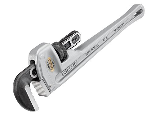 RIDGID 31100 Model 818 Aluminum Straight Pipe Wrench, 18-inch Plumbing Wrench