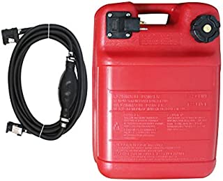 Portable Boat Fuel Tank 24L 6 Gallon Marine Outboard Motor Fuel Tank w/Connector