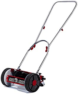 American Lawn Mower Company 101-08 Youth Grass Shark 8-Inch 5-Blade Manual Push Reel Lawn Mower, Red