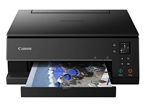 Canon Pixma TS6320 Wireless All-In-One Photo Printer with Copier, Scanner and Mobile Printing, Black, Amazon Dash Replenishment