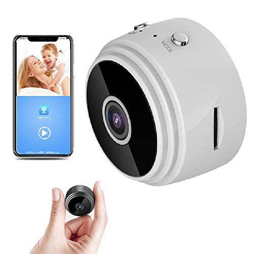 Mini Hidden Spy Camera WiFi Small Wireless Video Camera Full HD 1080P Night Vision Motion Sensor Monitor iPhone Android Video Detection Security Nanny Surveillance Cam