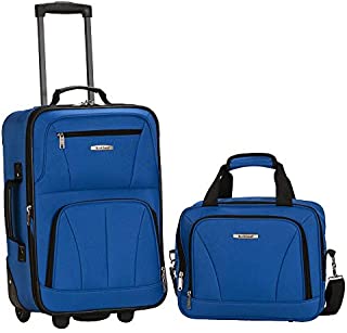 Rockland Fashion Softside Upright Luggage Set, Blue, 2-Piece (14/19)