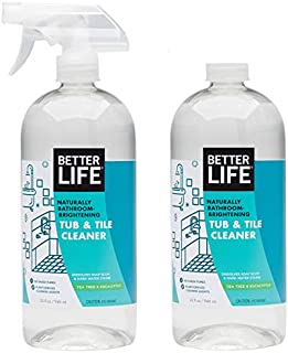 Better Life Natural Tub and Tile Cleaner, Tea Tree and Eucalyptus, 32 Fl Oz (Pack of 2)