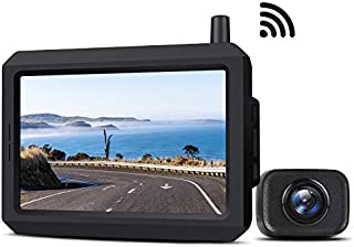 5 Inch Wireless Backup Camera Kit with Digital Signal, Waterproof Rear View Camera with 5 TFT-LCD Monitor, Ideal for Sedans, Pickup Truck, SUV, Minivans (BOSCAM K7)