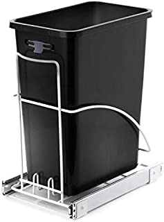 Home Zone Living 7.6 Gallon Kitchen Trash Can - Pull Out Under Cabinet Trash Bin, 29 Liter