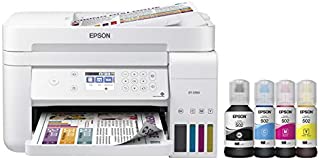 Epson EcoTank ET-3760 Wireless Color All-in-One Cartridge-Free Supertank Printer with Scanner, Copier and Ethernet, Regular