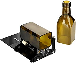 Glass Bottle Cutter, Fixm Square & Round Bottle Cutting Machine, Wine Bottles and Beer Bottles Cutter Tool with Accessories Tool KitUpgrade Version