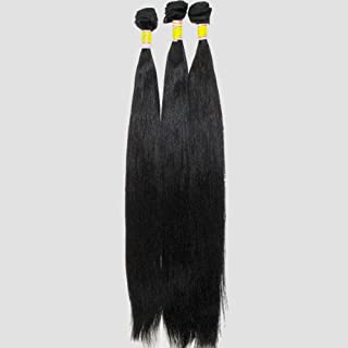 Virgin 100% Brazilian Human Hair Extensions (20, Black)