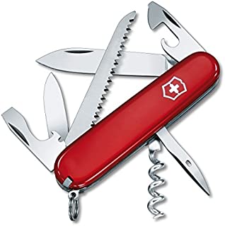 Victorinox Swiss Army Camper Pocket Knife, Red ,91mm