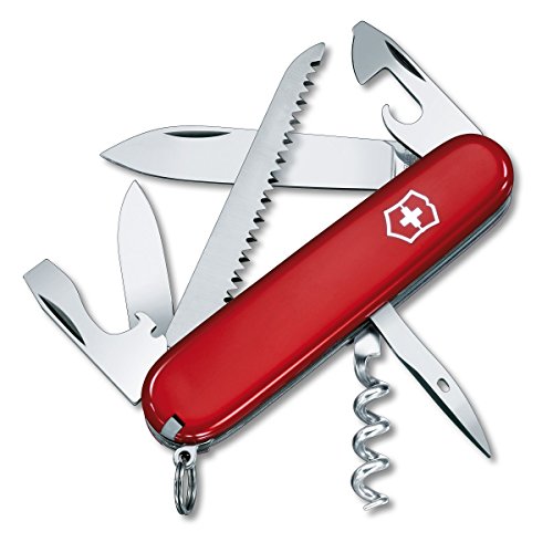 Victorinox Swiss Army Camper Pocket Knife, Red ,91mm