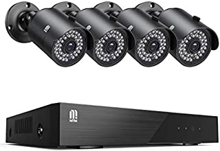 MTM 8CH 5MP Security Camera Systerm Outdoor Camera for Home Security H265+Wired DVR and 4pcs HD Waterproof CCTV Camera Surveillance Cameras with Night Vision Easy Remote Access Motion Alert