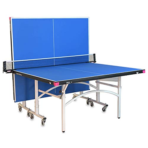 Butterfly Easifold 19 Ping Pong Table - Ping Pong Table Regulation Size with Easy Net Set - 10 Minute Quick Assembly - Folding with Wheels for Easy Storage