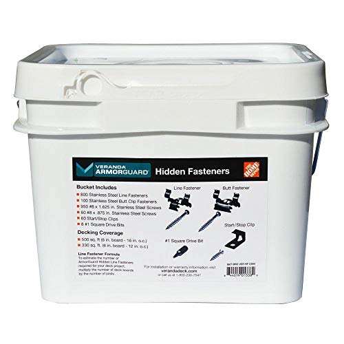 ArmorGuard Hidden Deck Fastener Bucket (900-Count)