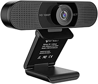 1080P Webcam with Microphone, C960 Web Camera, 2 Mics Streaming Webcam, 90°View Computer Camera, Plug and Play USB Webcam for Online Calling/Conferencing, Zoom/Skype/Facetime/YouTube, Laptop/Desktop