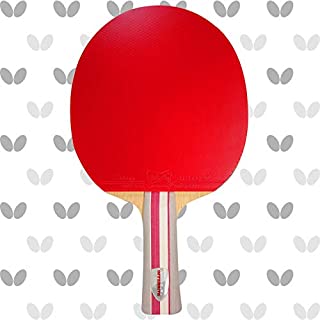 Butterfly Boll Offensive Blade & Sriver Rubber Shakehand Table Tennis Racket - Pro-Line Series - Offensive-Minded Racket for a Well-Balanced Allround Attack - Recommended For Advanced Level Players