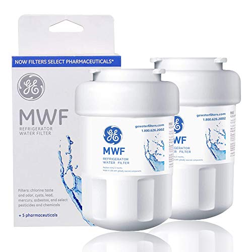 MWF Water Filter for GE Refrigerator 2packs Smart Water Filter Replacement Compatible with MWF, MWFINT, MWFP, MWFA,GWF, GWFA,46-9991