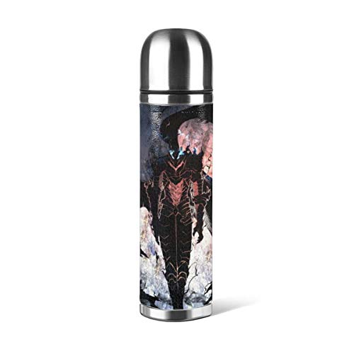 Anime Solo Leveling Stainless Steel Water Bottle - With Double Wall Vacuum Insulated Proof Sport Design,Car Portable Travel Tea Coffee Thermoses Cup (Leakproof 17 Oz)