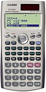 Casio FC-200V Financial Calculator with 4-Line Display