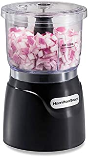 Hamilton Beach Mini 3-Cup Food Processor & Vegetable Chopper, 350 Watts, for Dicing, Mincing, and Puree, Black (72850)