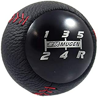 MUGEN LEATHER Black 5 Speed Shift Knob for Honda CRZ CIVIC ACCORD S2000 FA5 FD2 FG2 SI