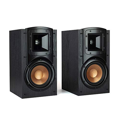 Klipsch Synergy Black Label B-200 Bookshelf Speakers with Tractrix Horn Technology and Efficient Design