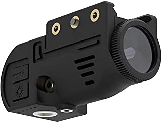 Laspur Tactical Sub Compact Picatinny Rail Mount Green Dot Laser Sight with Flashlight Light Integrated Combo, Built-in USB Magnetic Touch Rechargeable Battery Accessory