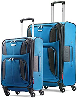 Samsonite Aspire Xlite Softside Expandable Luggage with Spinner Wheels, Blue Dream, 2-Piece Set (20/25)