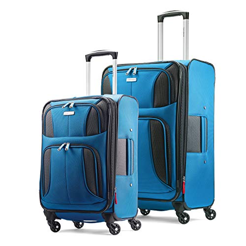 Samsonite Aspire Xlite Softside Expandable Luggage with Spinner Wheels, Blue Dream, 2-Piece Set (20/25)