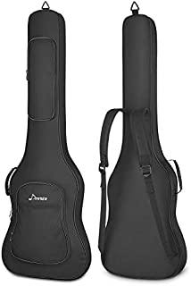 Donner 43 Inch Electric Bass Guitar Gig Bag, 0.5 Inch Padded Sponge 600D Thick Ripstop Waterproof Nylon Adjustable Backpack Soft Bass Guitar Case