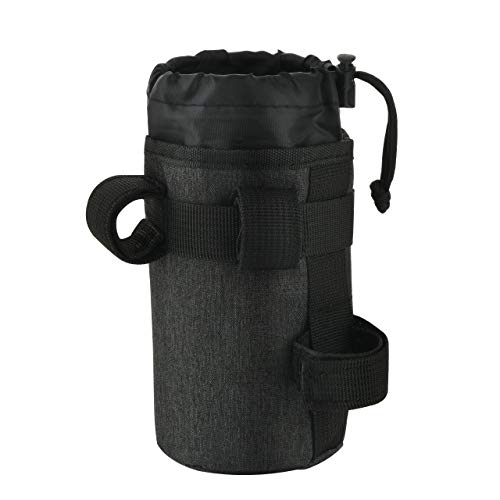 CM Bike Water Bottle Holder Bag Insulated Stem Bag Bicycle Handlebar Cup Drink Holder Water Bottle Storage Bag with Aluminum Inner for Cycling Bike Touring Sport Outdoor Activity