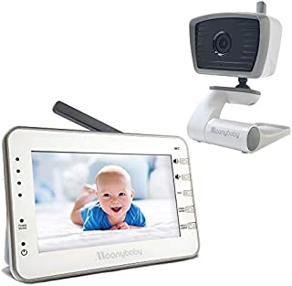 MoonyBaby Trust 30 Baby Monitor, Single Camera with 4.3 Inches Large Screen, Power Saving/Voice Activation, Auto Night Vision, 2-Way Talk-Back and Long Battery Life