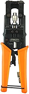 Etekcity Coax Cable Crimper, Multifunctional Compression Connector Adjustable Deluxe Tool for F BNC RCA, RG58 RG59 RG6, Universal Wire Cutters -25706348096