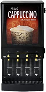 Wilbur Curtis Café Primo Cappuccino with Lightbox 4 Station Cappuccino (4 Lb Hoppers) - Commercial Cappuccino Machine - CAFEPC4CL10000 (Each)