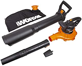 WORX WG518 12 Amp 2-Speed Leaf Blower, Mulcher & Vacuum, 10