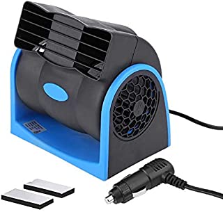 HITOPTY 12v Electric Car Dash Fan with Cigarette Lighter Plug for Auto Sedan Vehicle Pickup Van