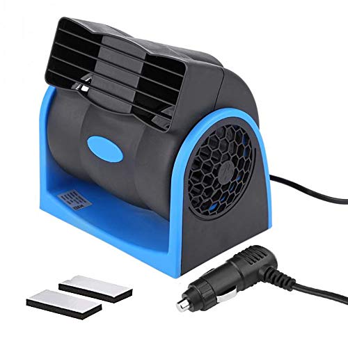 HITOPTY 12v Electric Car Dash Fan with Cigarette Lighter Plug for Auto Sedan Vehicle Pickup Van