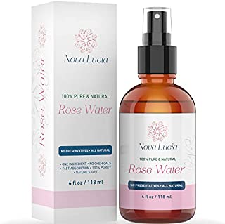 Rose Water Spray for Face Toner Hair Spray Skin Body Spot Corrector Eye Makeup Remover Alcohol Free Toner Scar Removal 100% Pure Moroccan Hydrating Face Mist Dry Oily Combination Skin 4 oz