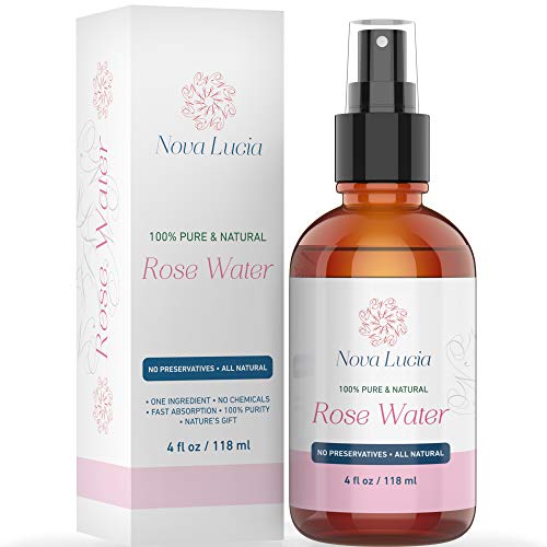 Rose Water Spray for Face Toner Hair Spray Skin Body Spot Corrector Eye Makeup Remover Alcohol Free Toner Scar Removal 100% Pure Moroccan Hydrating Face Mist Dry Oily Combination Skin 4 oz