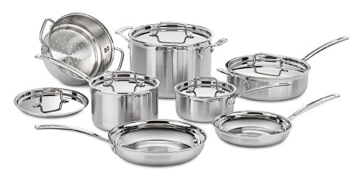 Cuisinart MCP-12N Multiclad Pro Stainless Steel 12-Piece Cookware Set