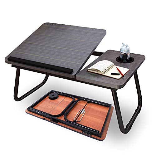 Highger Lap Desk - Fits up to 17 inches Laptop Desk for Bed and Sofa,Portable Bed Trays for Eating Writing Reading Notebook Holder & Stand ,Adjustable & Foldable