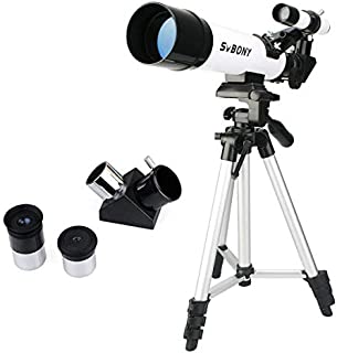 SVBONY SV25 Kids Telescope for Beginner Adult Viewing Star 60mm with Tripod Eyepiece Finder Scope