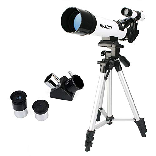 SVBONY SV25 Kids Telescope for Beginner Adult Viewing Star 60mm with Tripod Eyepiece Finder Scope