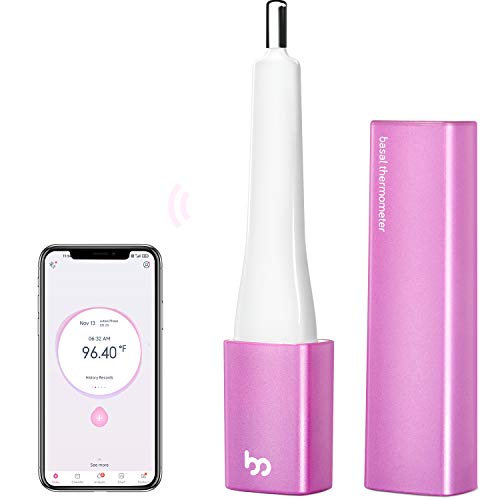 Basal Thermometer for Ovulation, Smart Quiet BBT Thermometer with Bluetooth for Nature Family Planning, Fertility Monitor and Period Tracker with Femometer APP (iOS & Android) from Femometer Vinca