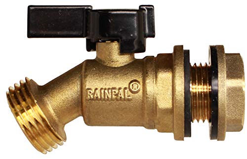 RAINPAL RBS005 Brass Water Container/Rain Barrel Quarter Turn Spigot(Lead Free Compliant)