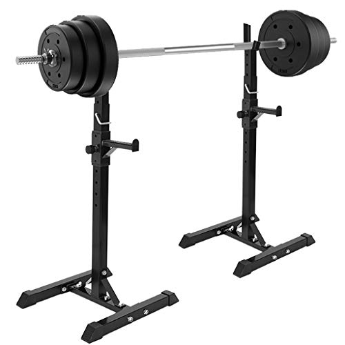 amidoa Adjustable Squat Rack Dipping Station Barbell Rack Dip Stand Fitness Bench Press Equipment with Barbell Plate Rack Holder for Home Gym Portable Dumbbell Max Load 550LB