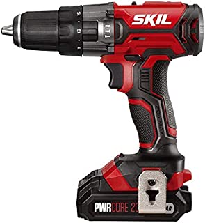 SKIL 20V 1/2 Inch Hammer Drill, Includes 2.0Ah PWRCore 20 Lithium Battery and Charger - HD527802