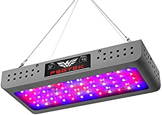 FSGTEK 600 Watt Full Spectrum LED Grow Light, Double Switch with Daisy Chain Function, LED Grow Lamp for Indoor Plants Veg and Flowering, for Hydroponics Greenhouse and Grow Tent, with Hanging Hook